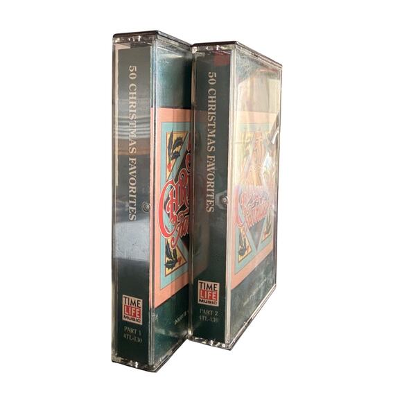 50 Christmas Favorites – Time Life Music 2 Cassette Set 4TL-130 Tested Hits - Picture 2 of 4